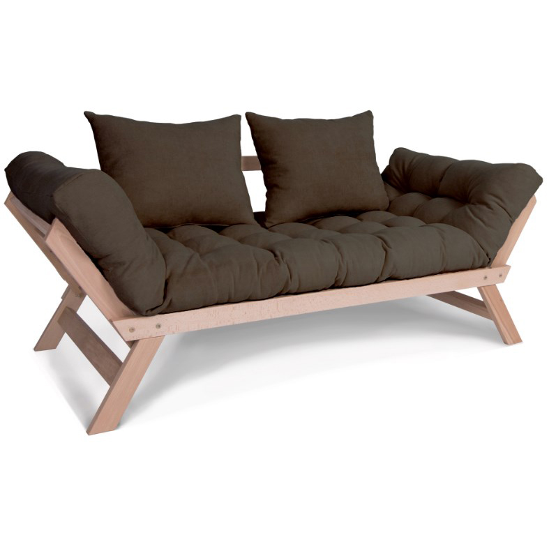 

Диван футон раскладной в гостиную из массива дерева бук Allegro Woodman без покрытия/коричневый