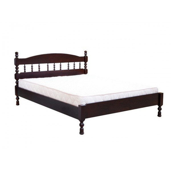 

Кровать двуспальная из натурального дерева без изножья в спальню Надежда 160х200 Елисеевская мебель