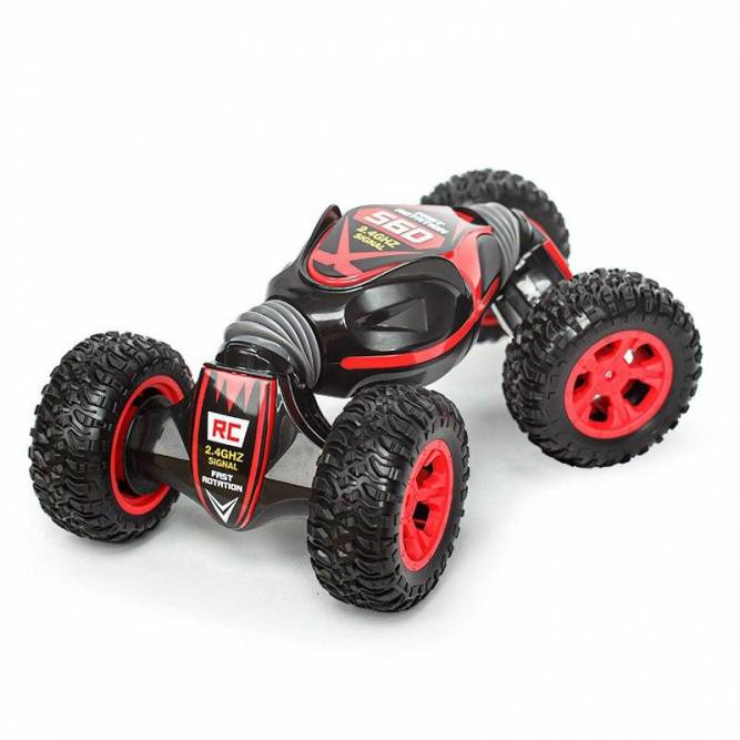 

Машинка перевертыш вездеход RC красная