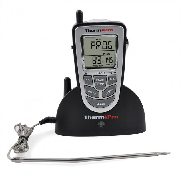 

Беспроводной термометр (до 100 м) со щупом для приготовления пищи ThermoPro TP-09 (-10 до +250 °С)