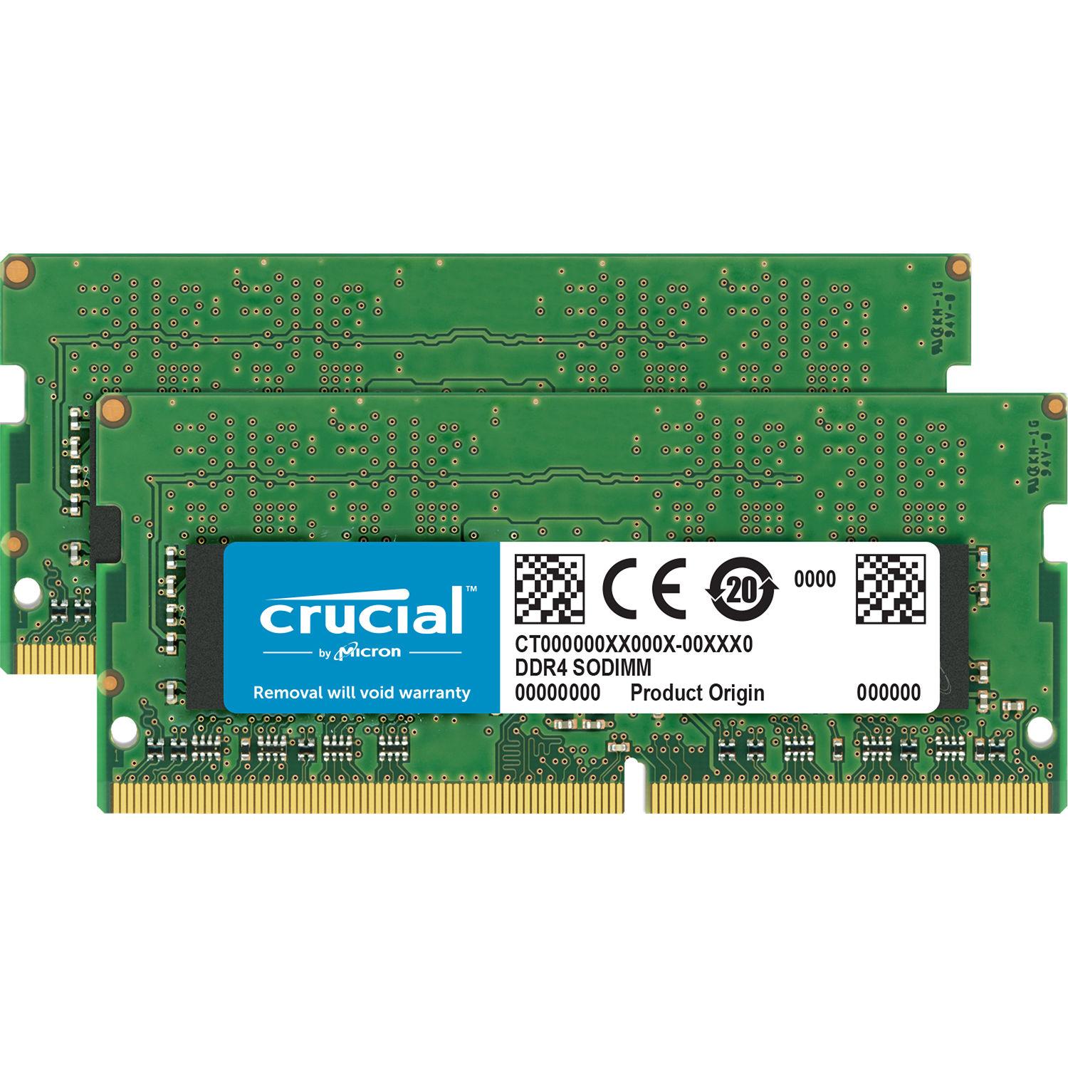 

Модуль памяти Crucial DDR4 16Gb (2x8Gb) 2666 MHz Sodimm (CT2K8G4S266M)