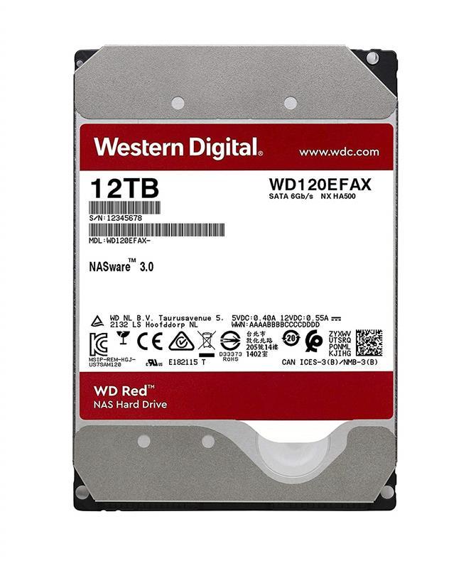 

Жесткий диск 3.5 Western Digital 12Tb Red NAS (WD120EFAX)