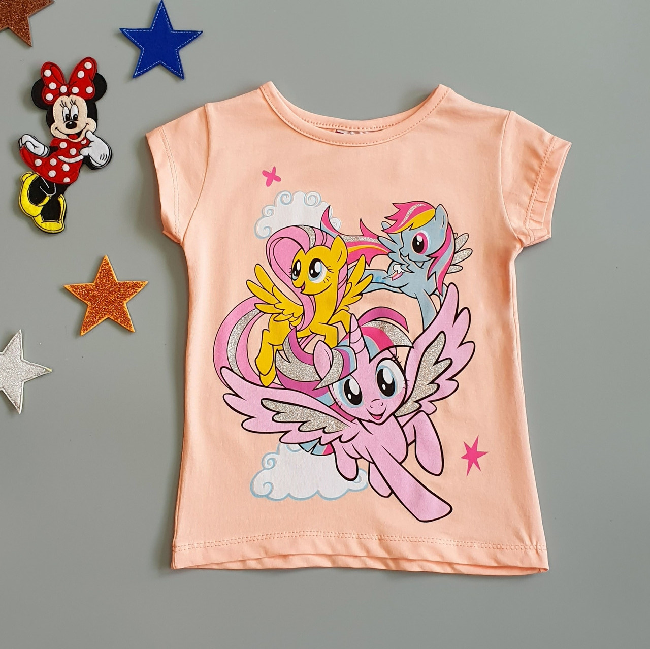 

Футболка Pony Hacali kids для девочки 98-104 см Персиковая 18715