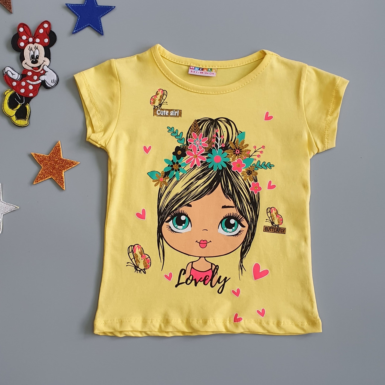 

Футболка Hacali kids для девочки 86-92 см Желтая 18720