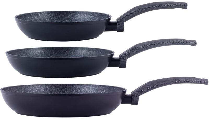 

Набор сковород Kamille Gregers Black 3 предмета KM-4124