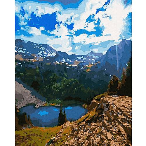 

Рисование по номерам "Горное озеро" Rainbow Art (GX39383)