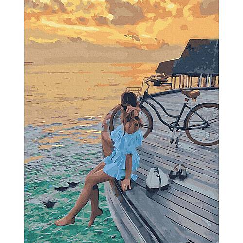 

Картина по номерам "Закат на Карибах" Rainbow Art (GX39621)