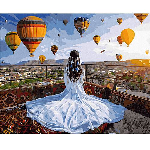 

Картина по номерам "Принцесса и воздушные шары" Rainbow Art (GX37984)
