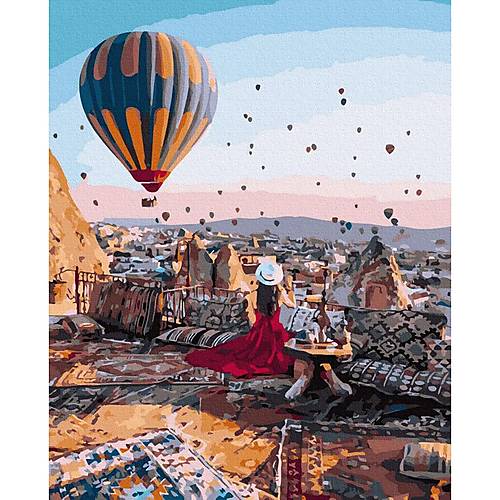

Картина по номерам "Завтрак в Каппадокии" Rainbow Art (GX39334)
