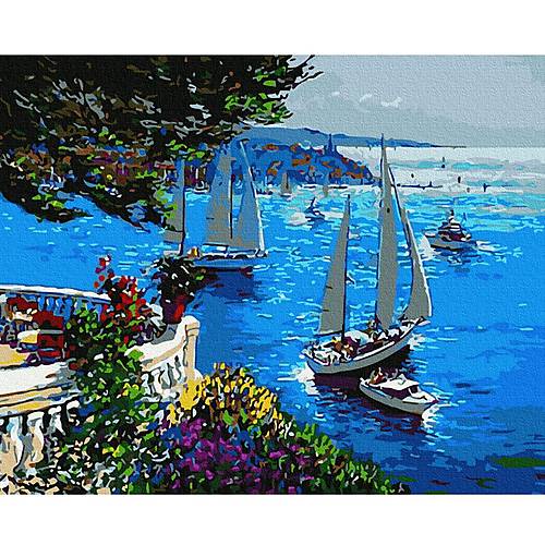 

Картина по номерам "Парусная гавань" Rainbow Art (GX34441)