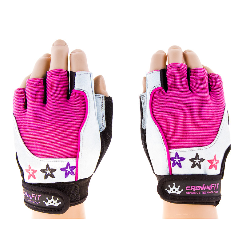 

Перчатки вело фитнес CrownFit RX-06 размер S розовый