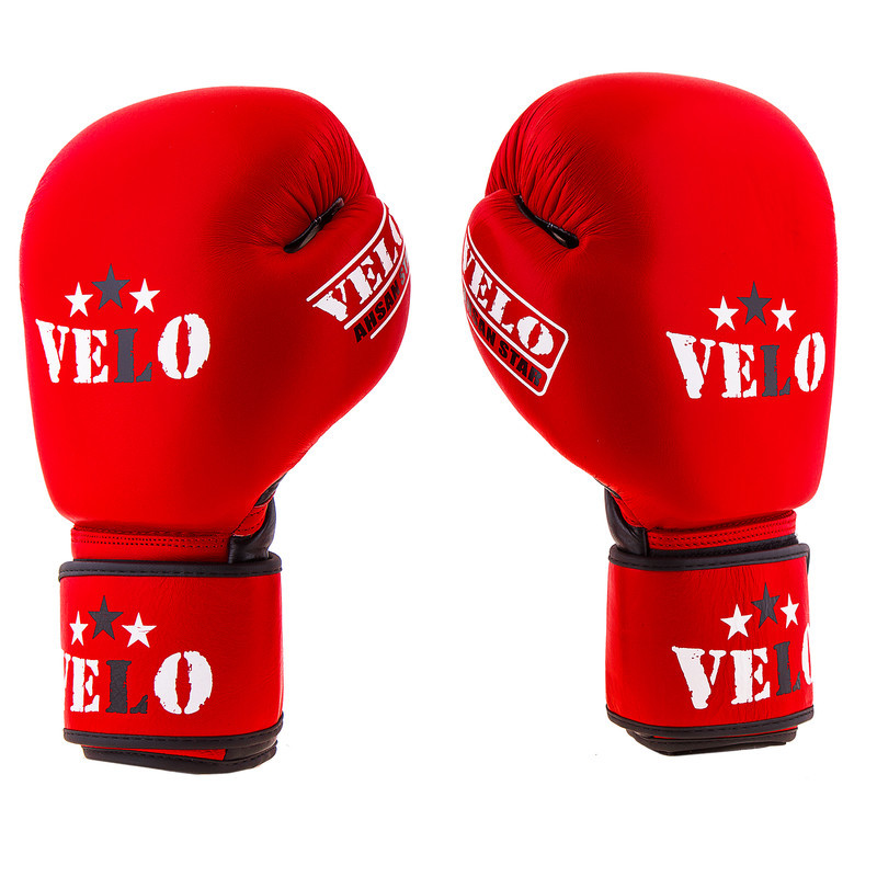 

Боксерские перчатки Velo AIBA кожа 12oz красный