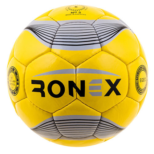 

Мяч футбольный DXN Ronex JM-1 серо-черный