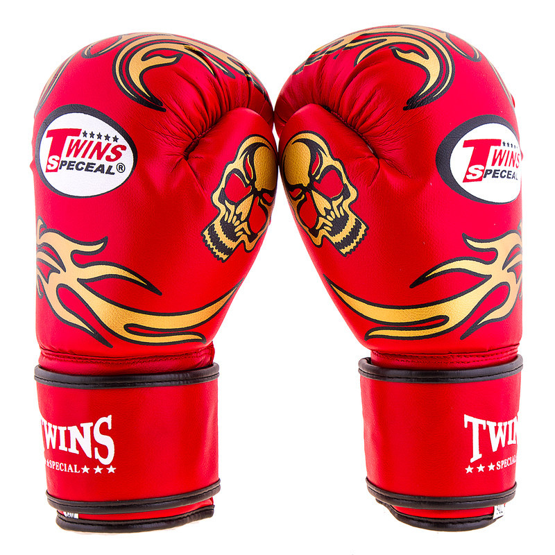 

Боксерские перчатки Twins PVC 10oz красный