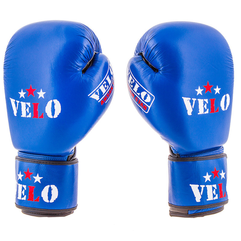 

Боксерские перчатки Velo AIBA кожа 12oz синий