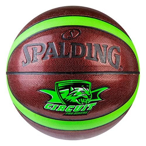 

Мяч баскетбольный Spalding №7 PUнеон Circuit зеленый