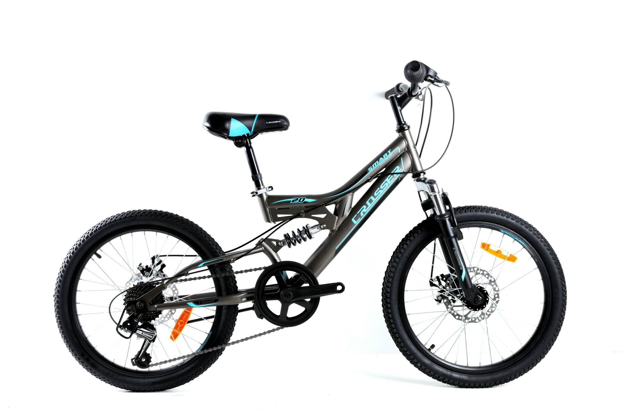 

Велосипед Crosser Smart 2021 Shimano 20" 12" Grey / Blue (Smart/GFRD)