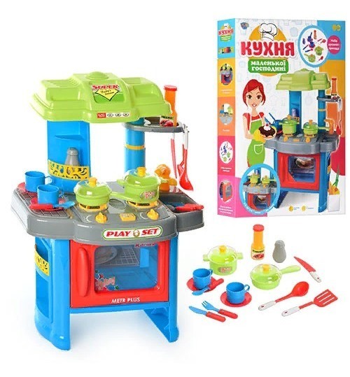 

Игровой набор Кухня Limo Toy 008-26 A с плитой, посудкой и аксессуарами, звук, свет, 60-43,5-9 см