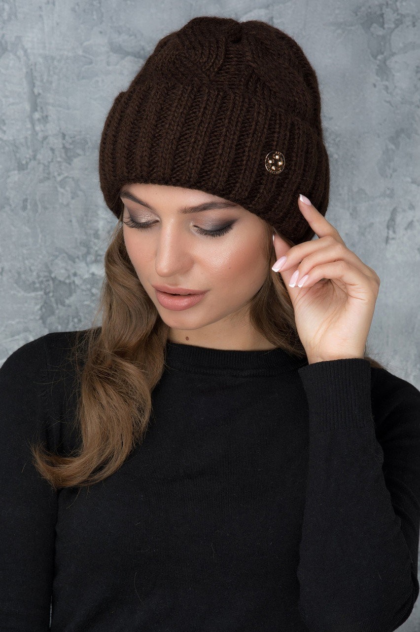 

Шапка Caramella Джулия One Size Коричневая (Джулия-3)