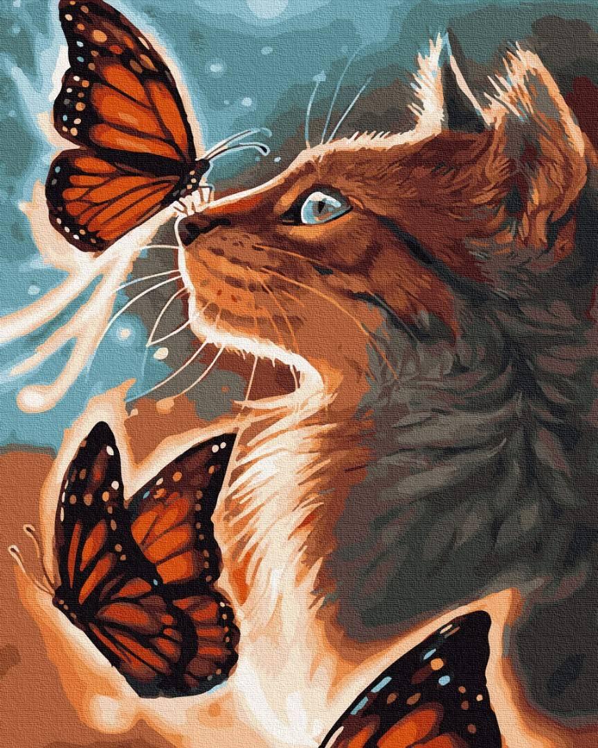 

Картина по номерам BrushMe GX31131 40*50 cм Сияющий котик