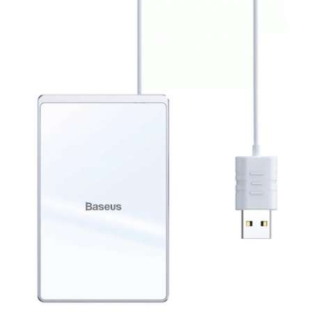 

Беспроводное зарядное устройство Baseus Card Ultra-Thin 15W with USB cable 1м (WX01B-S2) Silver