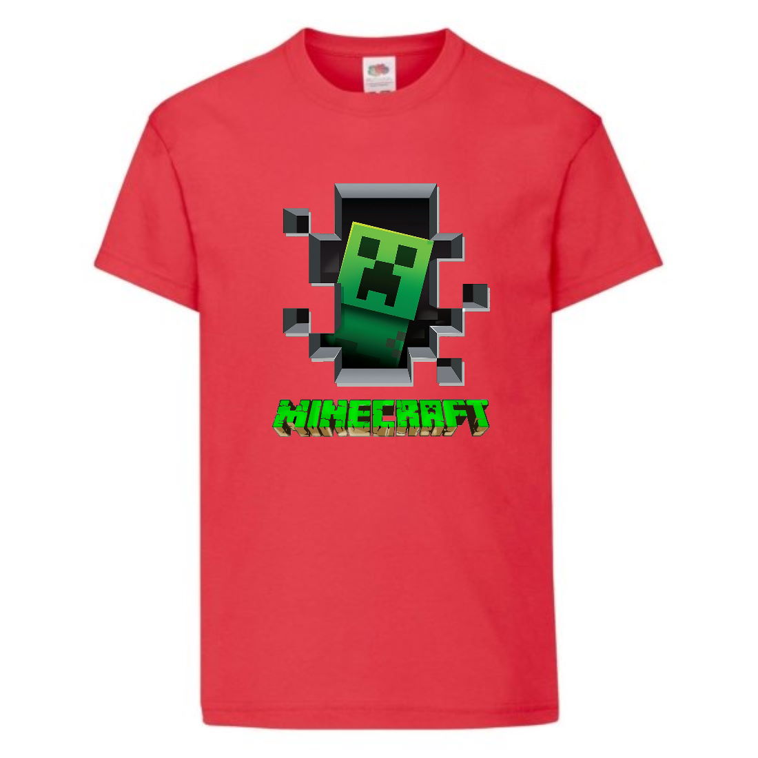 

Футболка детская Майнкрафт 003 (Minecraft) красная (MNKT rd 003) 104 см