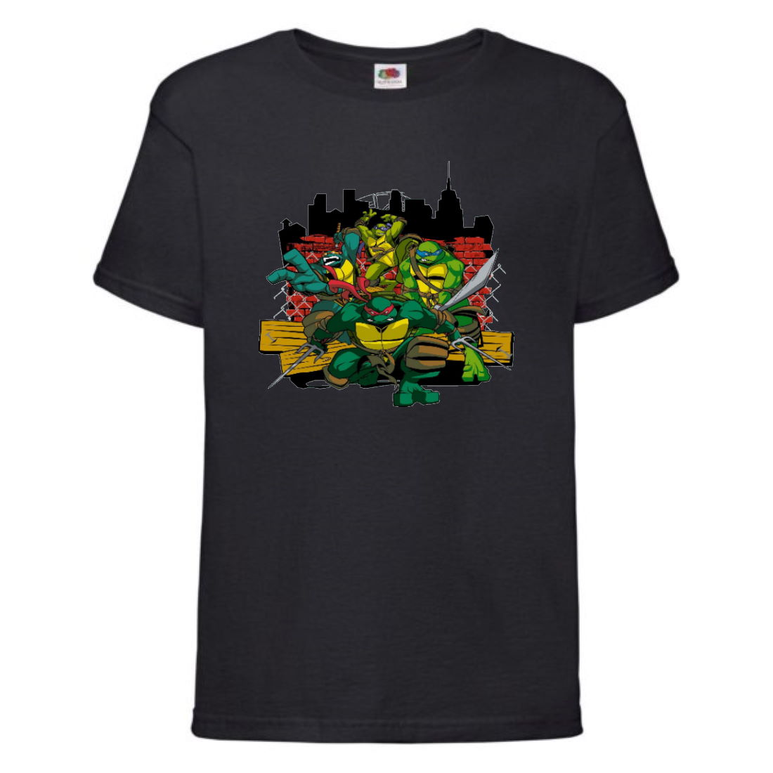 

Футболка детская Черепашки Ниндзя 0018 (Ninja Turtles) черная (NTS blc 0018) 152 см