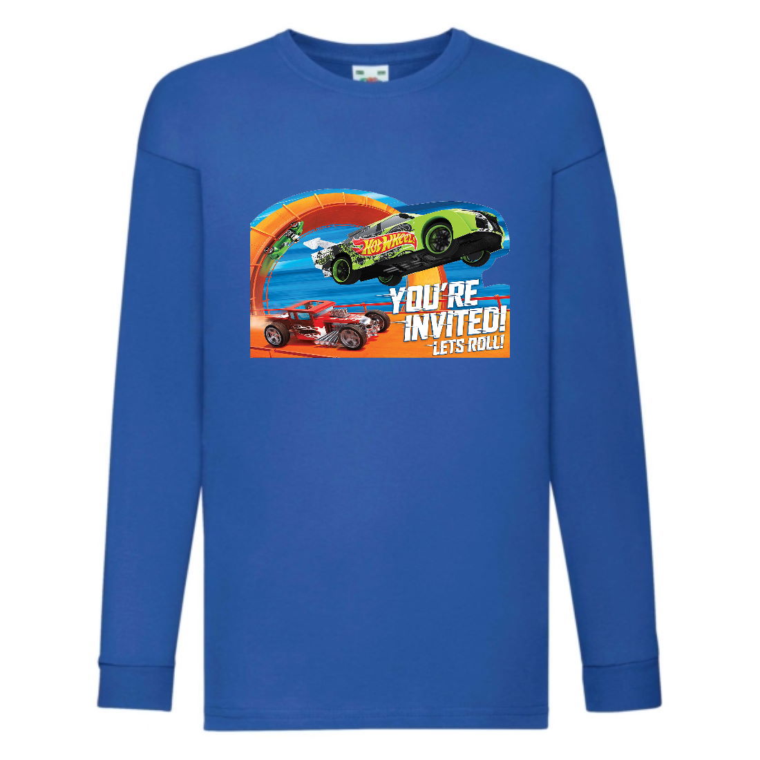 

Лонгслив реглан Хот Вилс 0010 (HotWheels) синий (HTW blu 0010) 140 см