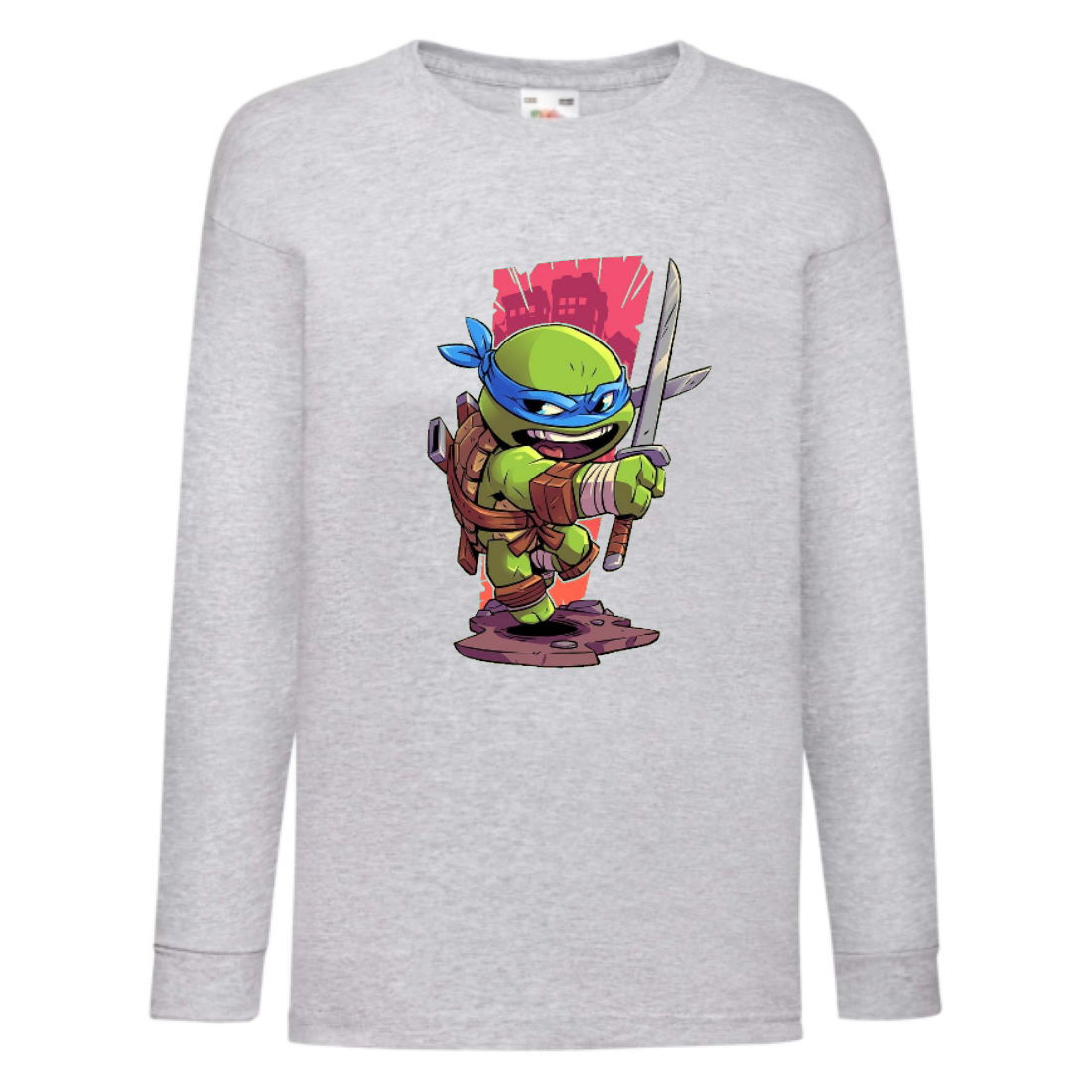 

Лонгслив реглан Черепашки Ниндзя 0017 (Ninja Turtles) серый (NTR gry 0017) 140 см