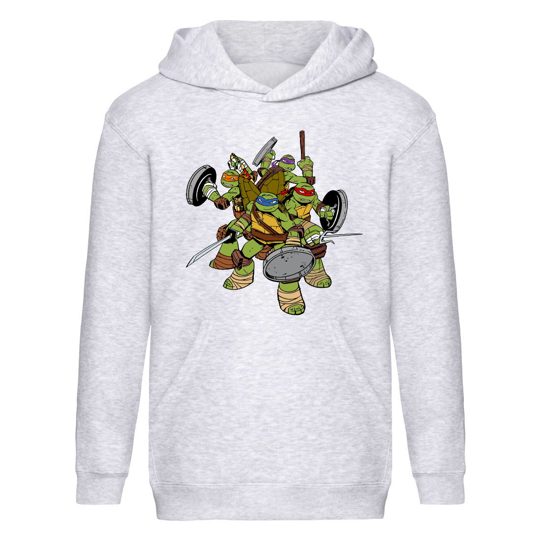 

Худи детская Черепашки Ниндзя 003 (Ninja Turtles) серый (NTR gry 003) 164 см