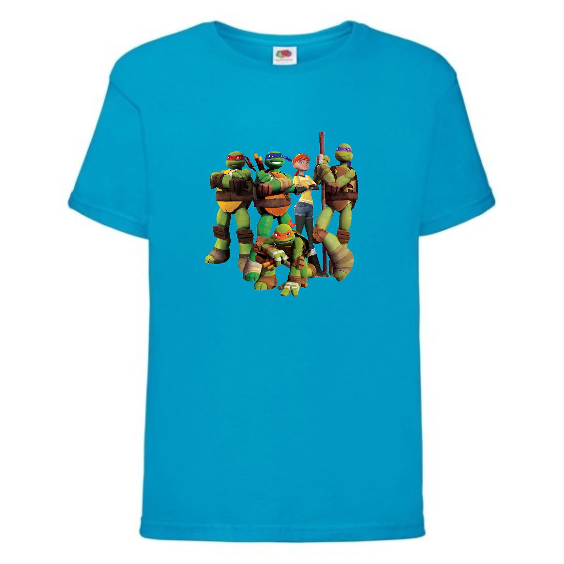 

Футболка детская Черепашки Ниндзя 001 (Ninja Turtles) синяя (NTS blu 001) 140 см