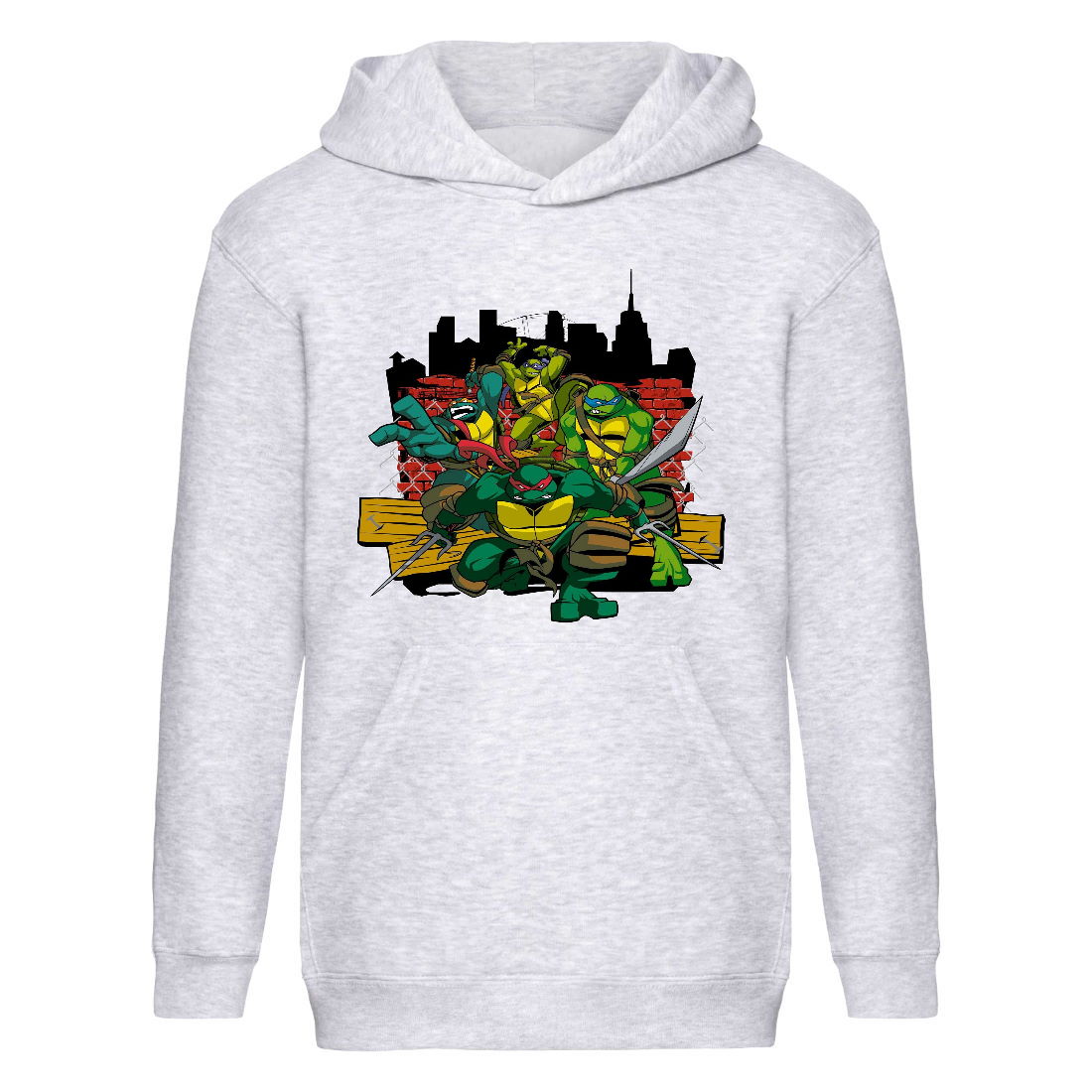 

Худи детская Черепашки Ниндзя 0018 (Ninja Turtles) серый (NTR gry 0018) 116 см