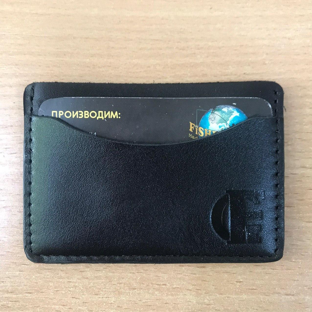 

Картхолдер Fisher Gifts Tre STANDART черный кожа