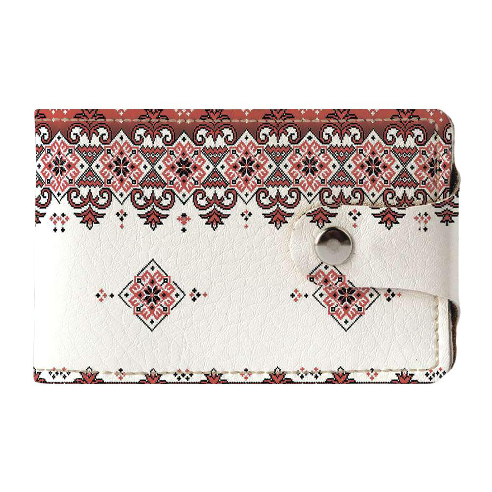 

Визитница Fisher Gifts Duo 296 Триполье красное экокожа
