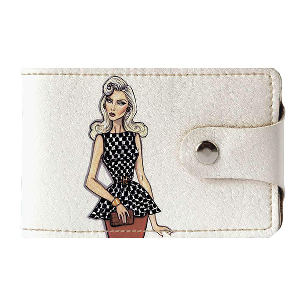 

Визитница Fisher Gifts Duo 155 Девушка VOGUE 10 экокожа