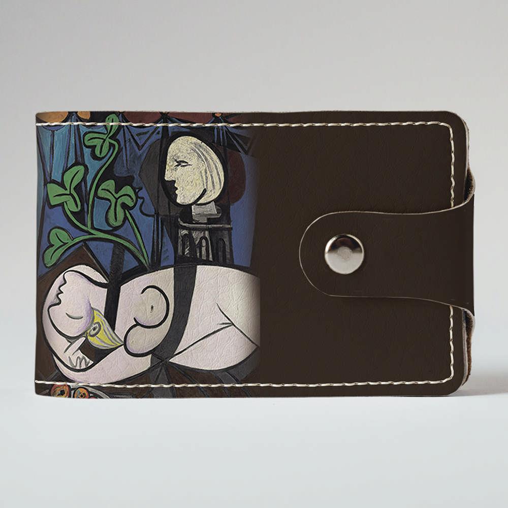

Визитница Fisher Gifts Duo 325 Обнаженная, зеленые листья и бюст Пабло Пикассо экокожа