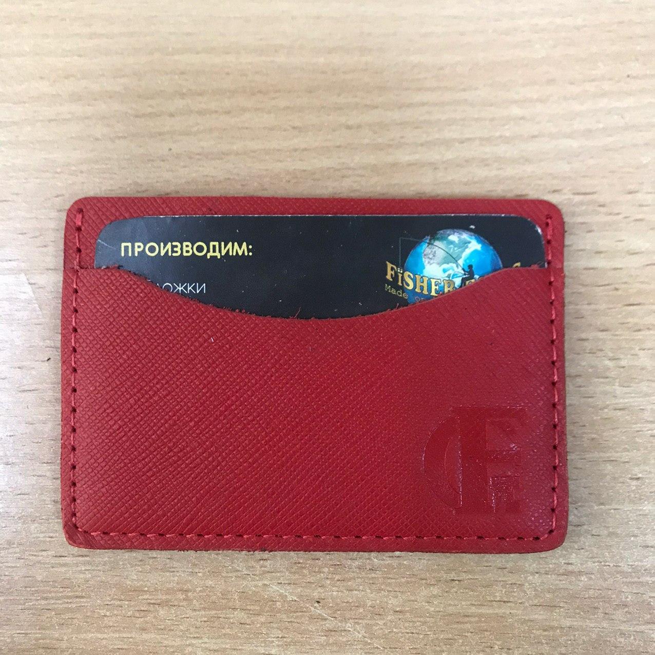 

Картхолдер Fisher Gifts Tre BUSSINES портофино красный кожа