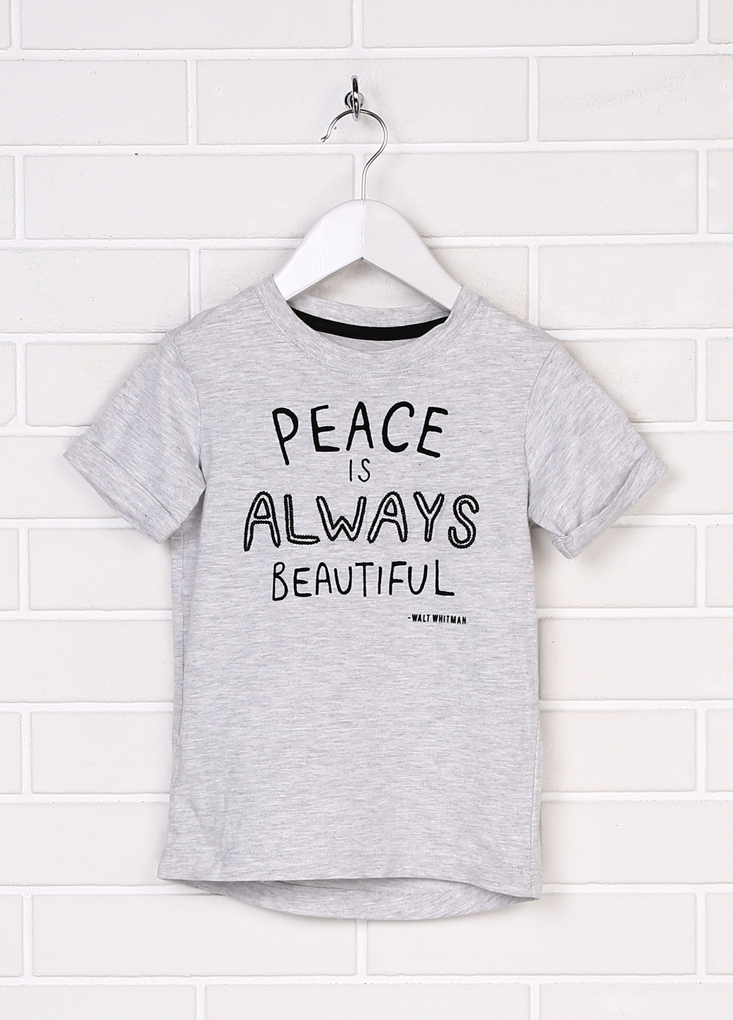 

футболка H&M kids 5hm01120111 110/116 см Светло-серый 2000000364704