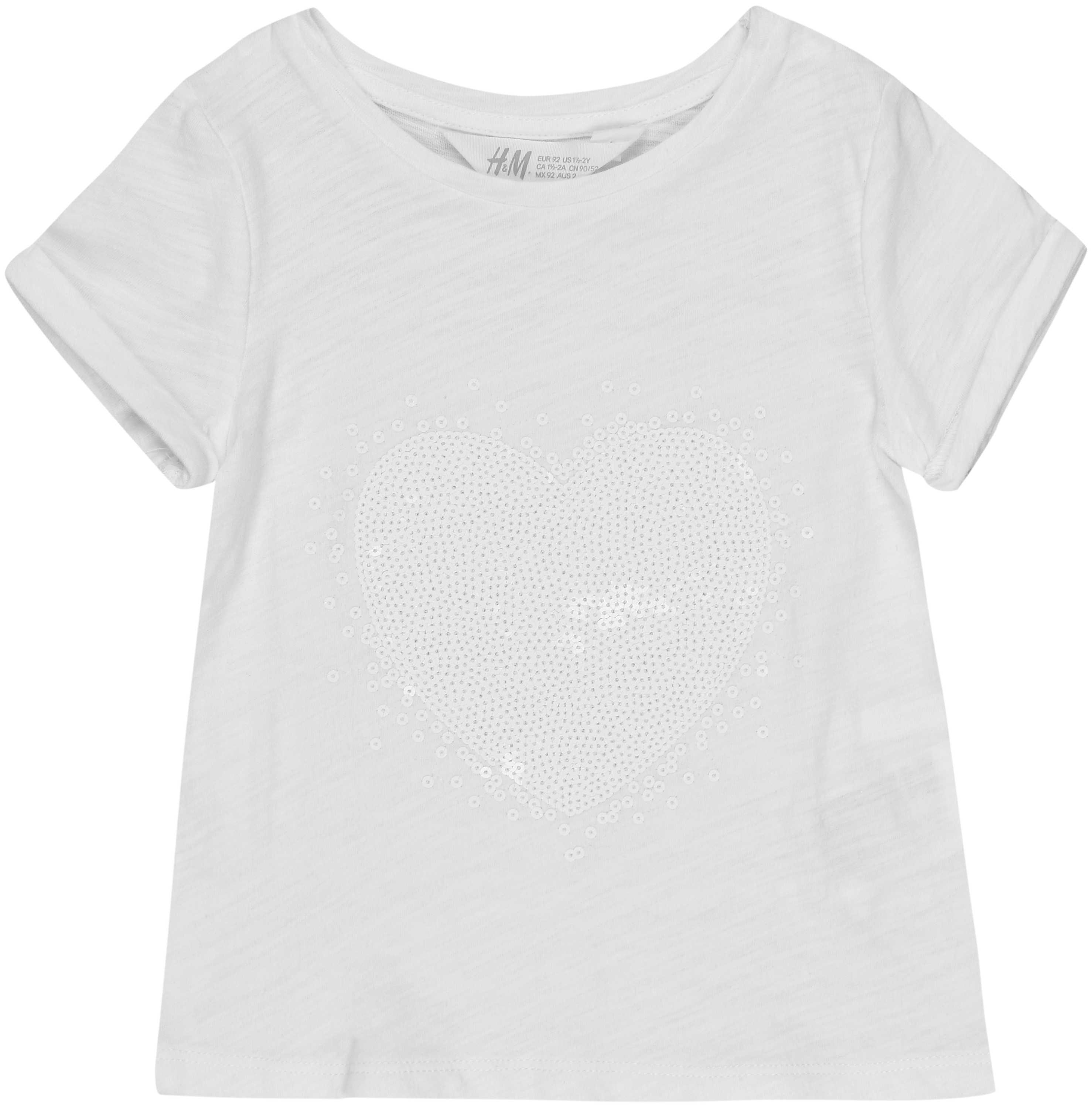 

футболка H&M kids 5hm01120347 92 см Белый 2000000369006