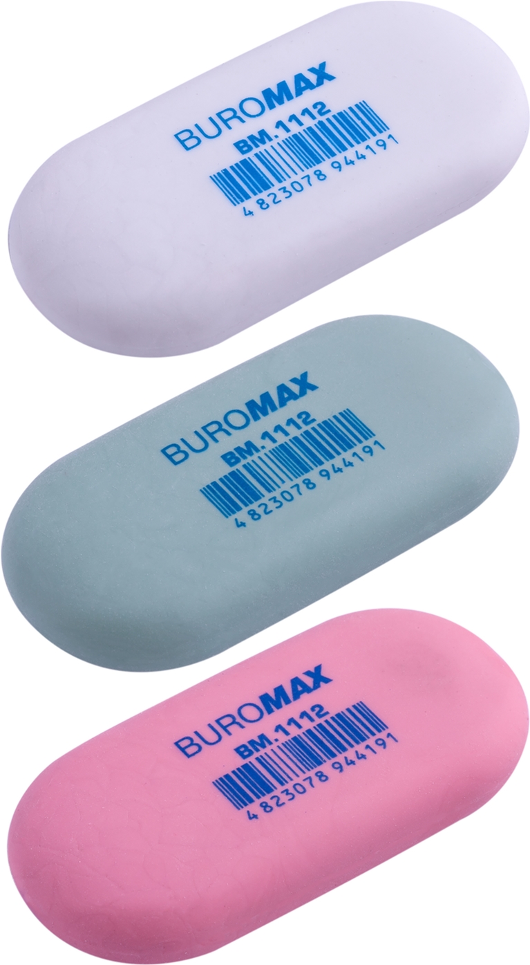 

Набор ластиков Buromax овальных Ассорти 60 шт (BM.1112)
