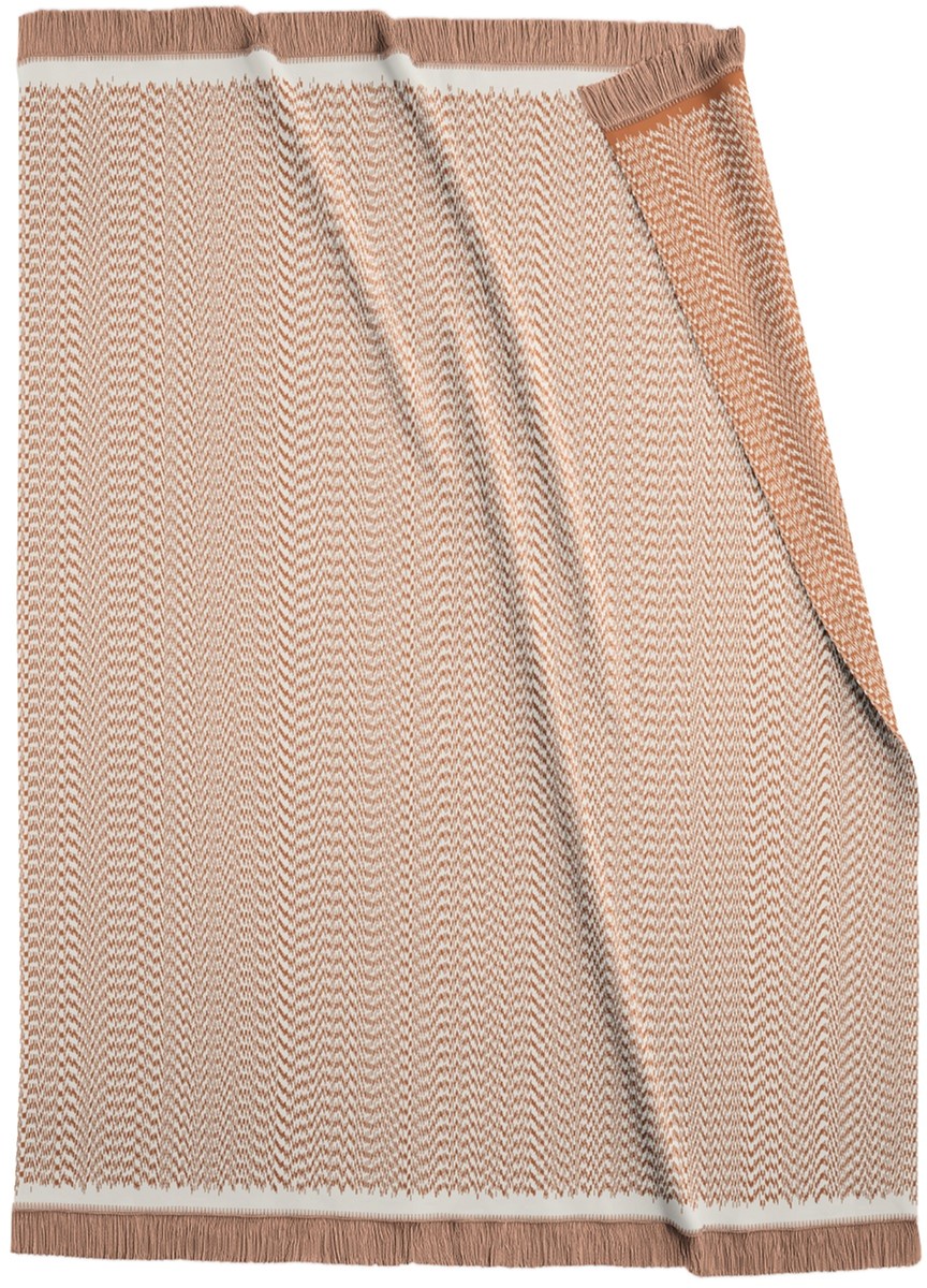 

Плед Biederlack Wohndecke Folk Terracotta 150x200