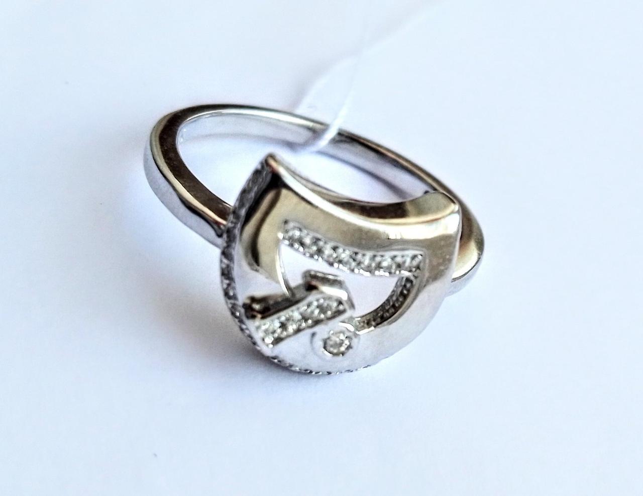 

Серебряное кольцо буква D 17.0 098557
