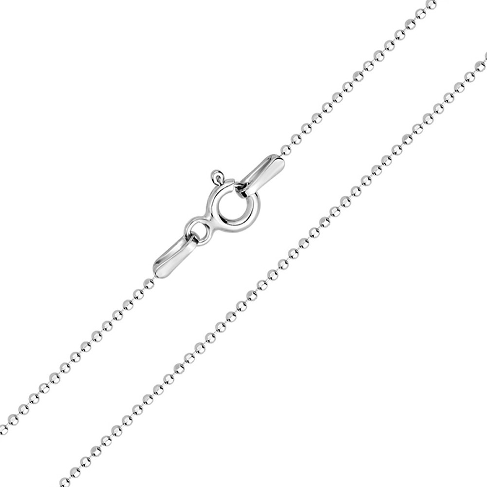 

Серебряная цепочка шариковая (Перлина) 55см 55613