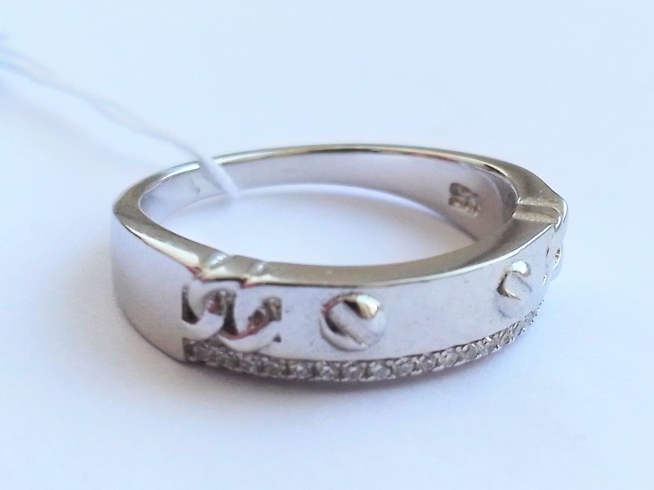 

Серебряное кольцо минимализм 17.0 088746