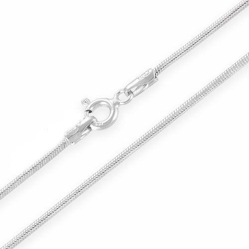 

Серебряная цепочка снейк 45см 70323