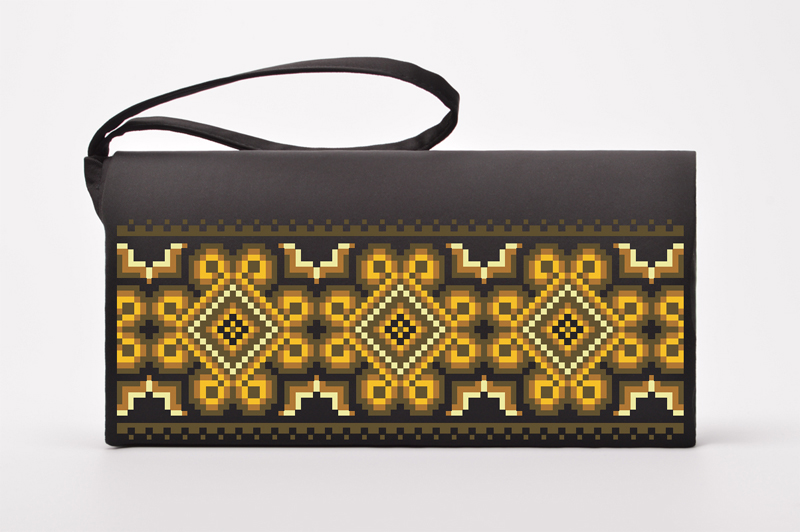 

Набір для вишивки нитками Барвиста Вишиванка заготовки пошитого клатча Сонячна (КЛ038дЧ1301i)