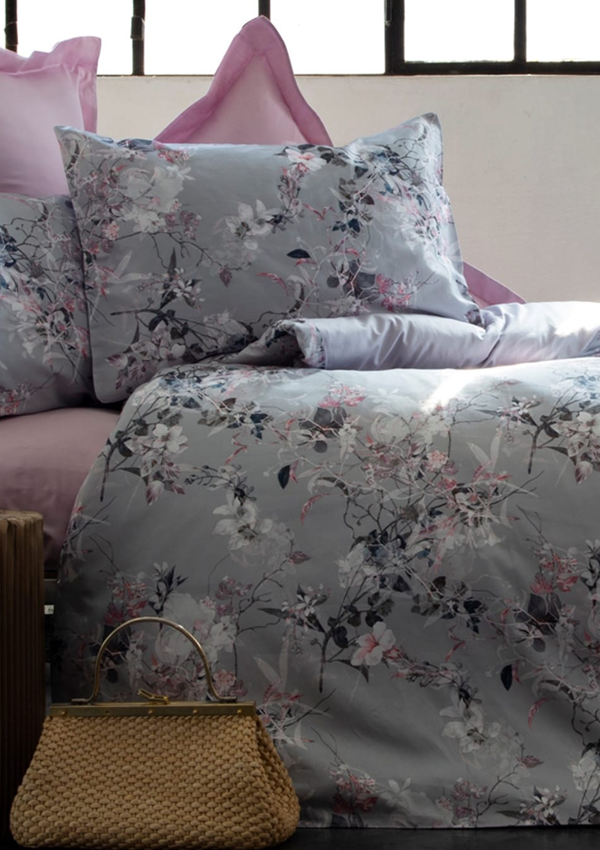 

Постельное белье Issimo Home Poetica евро серый 200х220