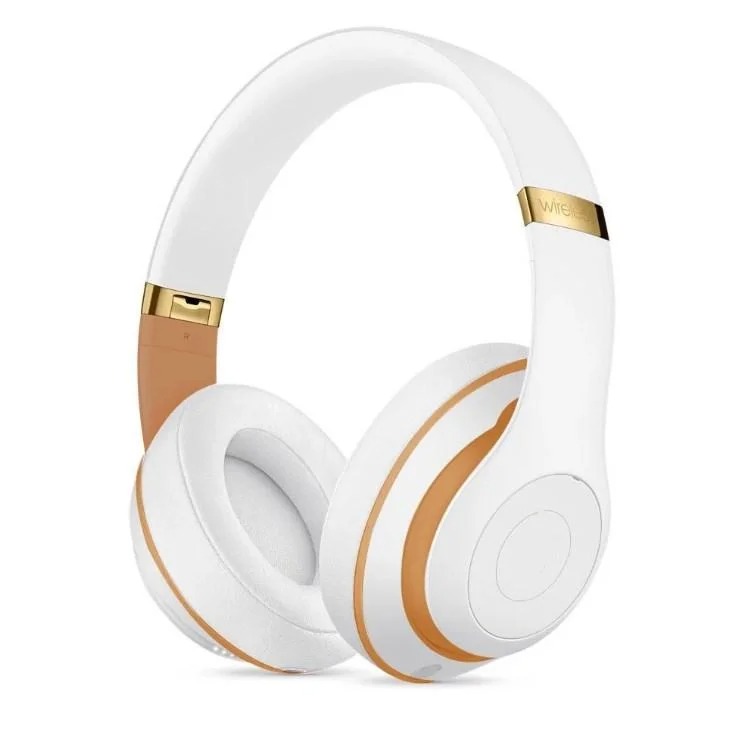 

Наушники Bluetooth MDR TM 028/056BT micro SD AUX MP3 FM-радио белые с золотым