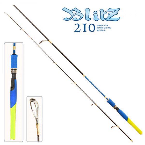 

Спиннинг штекерный "Blitz" 2.1м 5-20г 2к (FF23623)
