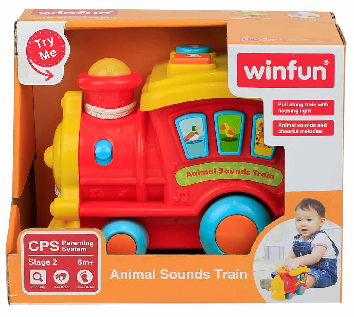 

Интерактивный паровоз WinFun ВинФан с музыкой и световыми эффектами (0677-NL)